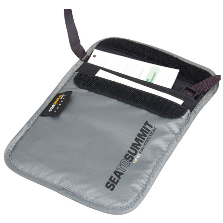 Etui podróżne na dokumenty Sea to Summit Neck Pouch RFID S zarys Grey
