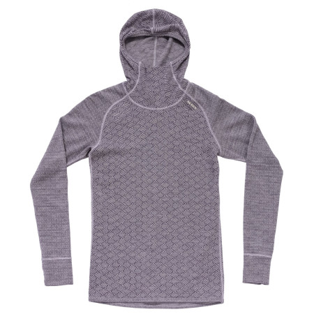 Damska koszulka Devold Kvitegga Merino 230 Hoodie Wmn niebieski ORCHID