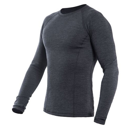 Męska koszulka Sensor Merino Bold dl.rukáv ciemnoszary Anthracite Gray