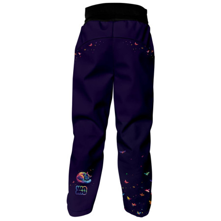 Dziecięce spodnie softshellowe WAMU Dark Purple