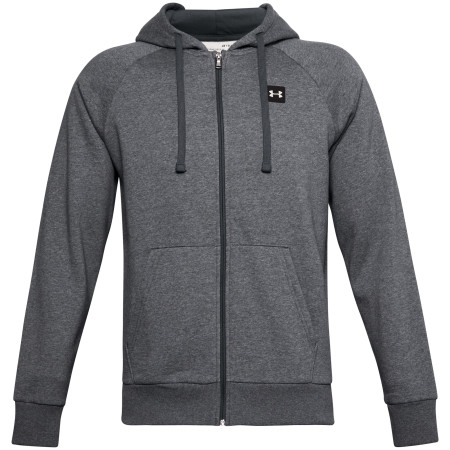 Męska bluza Under Armour Rival Fleece FZ Hoodie 2022 ciemnoszary Pitch Gray Light Heather / / Onyx White