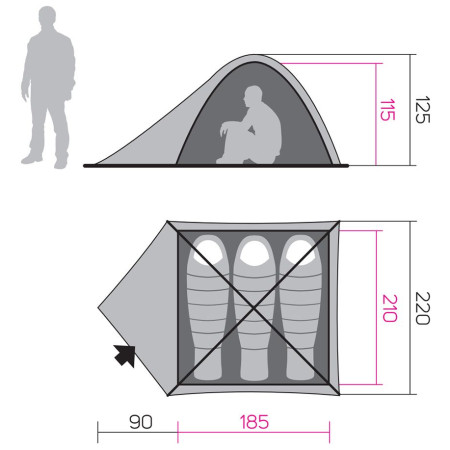Namiot turystyczny Hannah Tycoon 3