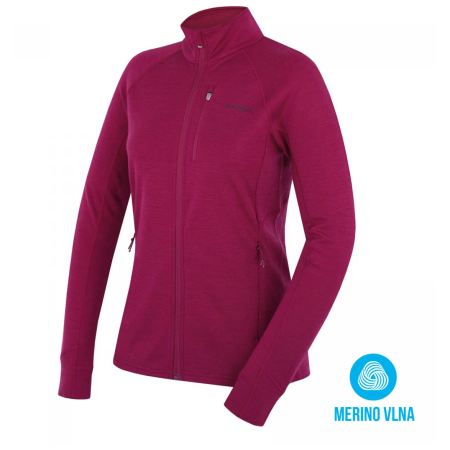 Bluza damska Husky Alou L (2023) fioletowy dk. magenta