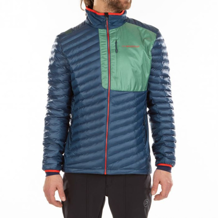Kurtka męska La Sportiva Krush Primaloft Jkt M niebieski/zielony Opal/Grassgreen
