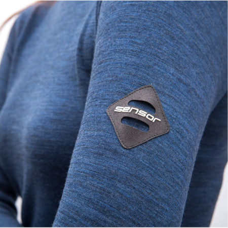 Damska koszulka Sensor Merino Bold Roll Neck dl.rukáv