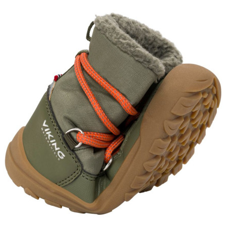 Dziecięce buty zimowe Viking Outdoor Footwear Birch Barefoot Warm WP Pull-on Olive