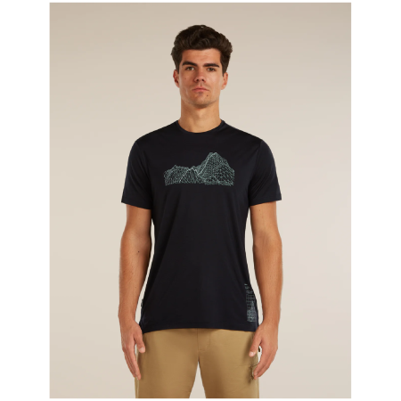 Męska koszulka Icebreaker Merino Blend 125 Cool-Lite™ Sphere SS Tee Beta czarny BLACK