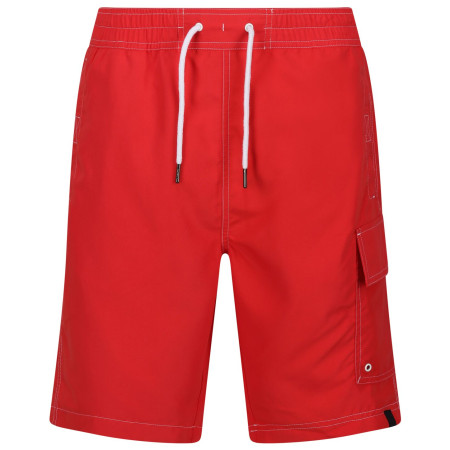 Męskie szorty Regatta Hotham BdShort IV czerwony/biały Rococco Red