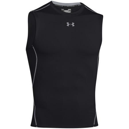 Męski podkoszulek Under Armour Hg Armour Sl czarny Black/Steel
