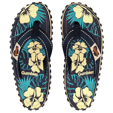 Japonki Gumbies Islander Blue Hibiscus niebieski