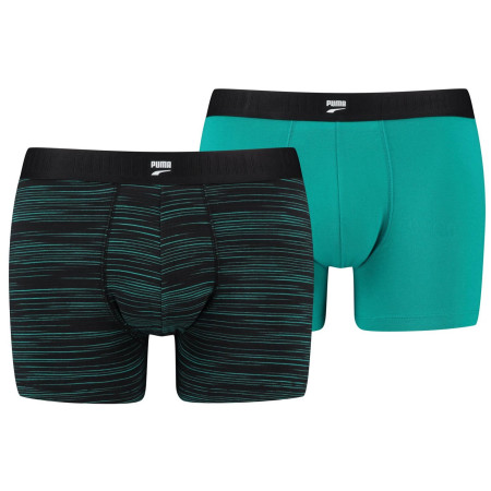 Męskie bokserki Puma Men Space Dye Boxer 2P czarny black