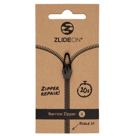 Zapasowy suwak ZlideOn Opravný jezdec pro úzké zipy - S czarny black