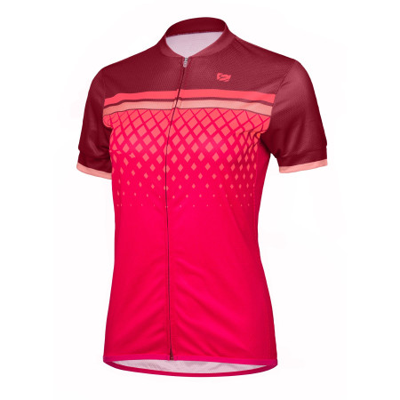 Damska koszulka kolarska Etape Diamond różowy Bordeaux / pink