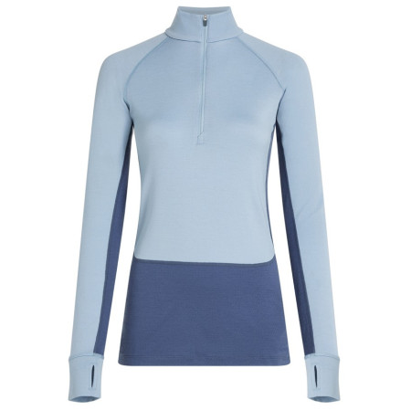 Damska koszulka Icebreaker Wom Mer 260 ZoneKnit LS Half Zip niebieski/szary Dawn/Zincblu/Cb