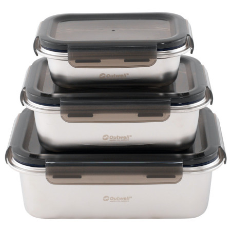 Pudełko na jedzenie Outwell Camper Food Box Set szary