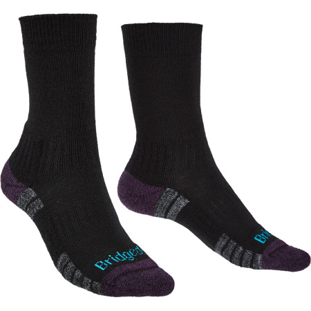 Damskie skarpety Bridgedale Hike LW MP Boot czarny/fioletowy Black/Purple