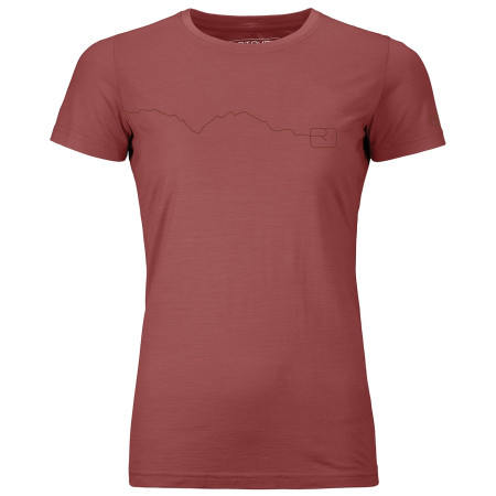 Koszulka damska Ortovox 120 Tec Mountain T-Shirt W czerwony Blush