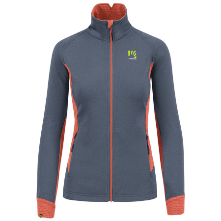 Bluza damska Karpos Pizzocco Evo W Full-Zip Fleece szary/czerwony Vintage Indigo/Hot Coral