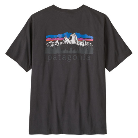 Koszulka męska Patagonia M's Fitz Roy Foothills T-Shirt czarny Ink Black