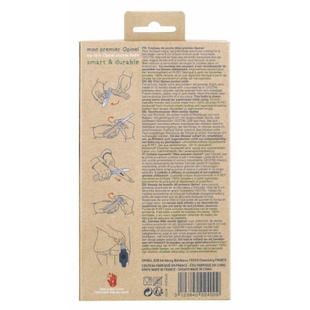 Nóż składany Opinel VRI N°07 My first buk + pouzdro na opasek