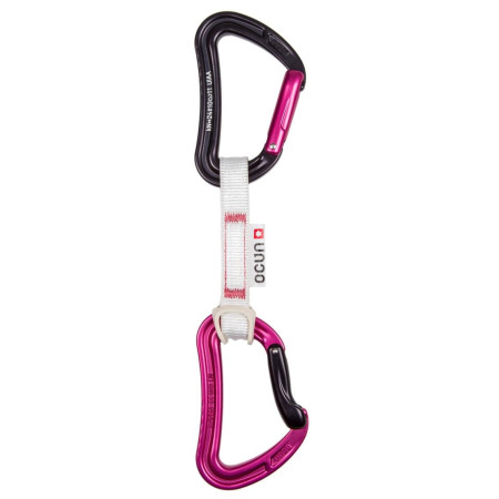 Zestaw ekspresów Ocún Raven QD BIO-DYN-RING 15 mm 10 cm 6-pack różowy