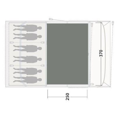 Dywan do namiotu Outwell Cozy Carpet Florida / Alabama 6 Air