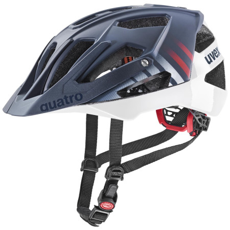 Kask rowerowy Uvex Quatro Cc niebieski/biały Deep Space-White Mat