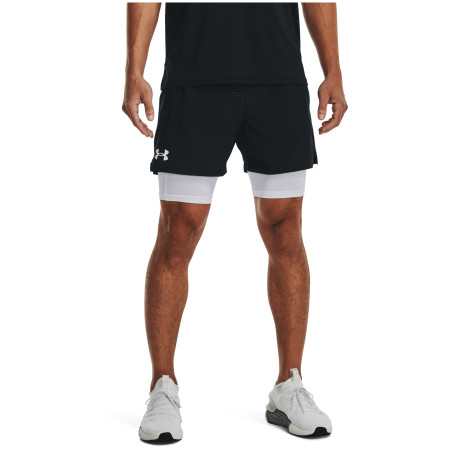 Męskie szorty Under Armour Vanish Wvn 2in1 Vent Sts czarny/biały Black / White / White