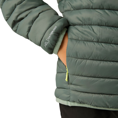 Dziecięca kurtka zimowa Regatta Junior Hooded Marizion Dark Forrest Green
