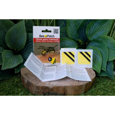 Plastry samoprzylepne Bee Patch do leczenia użądleń pszczół/os