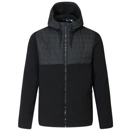 Męska kurtka hybrydowa Regatta Frankie Borg Hybrid czarny Black/Black