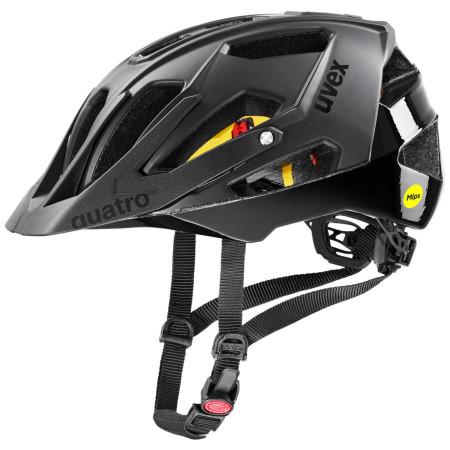Kask rowerowy Uvex Quatro Cc Mips czarny/żółty black matt