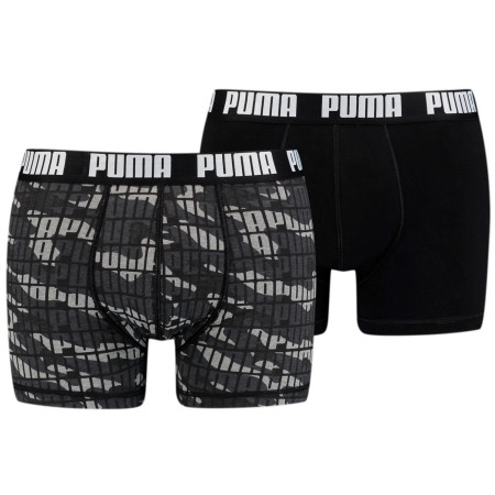 Męskie bokserki Puma Camo Boxer 2P zarys black combo