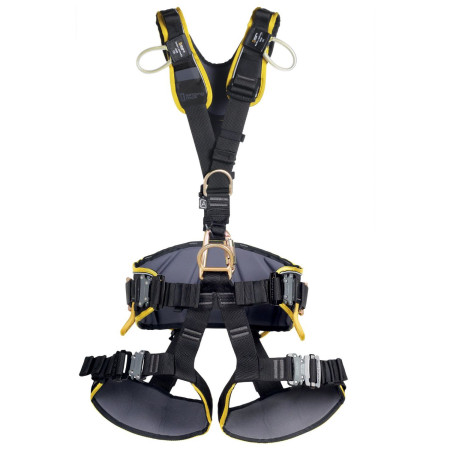 Uprząż Singing Rock Expert 3D czarny/żółty Speed Steel