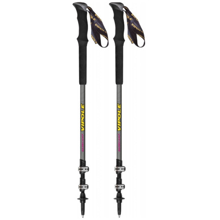 Kije trekkingowe Vipole Base Camp Ql Mid Violet Dlx zarys