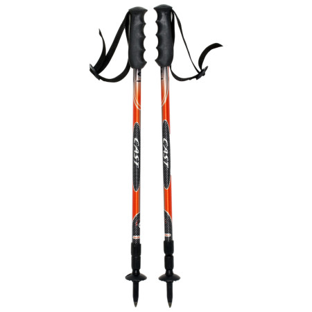 Kije trekkingowe Yate Cast czarny/czerwony