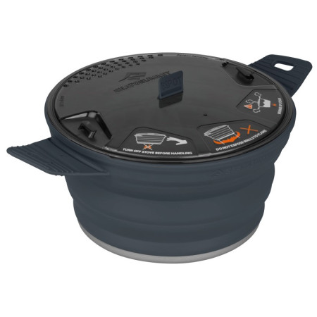 Składany garnek Sea to Summit X-Pot 2.8 czarny Charcoal