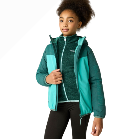 Dziecięca kurtka zimowa Regatta Illuma Reflective Jacket Mediterranea/Turquoise