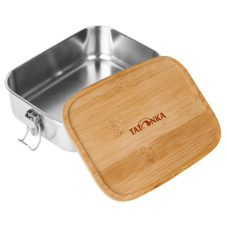 Pojemnik śniadaniowy Tatonka Lunch Box I 800 Bamboo brązowy/srebrny
