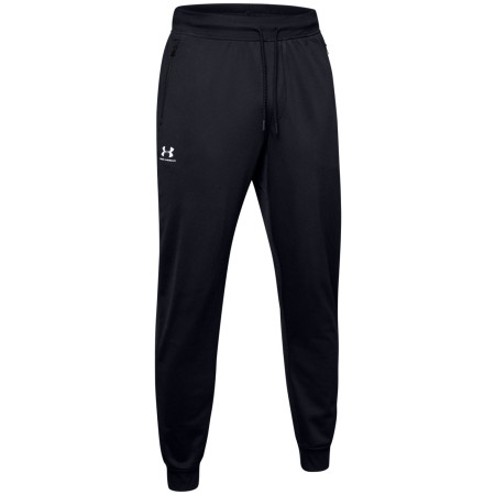 Męskie spodnie dresowe Under Armour Sportstyle Tricot Jogger czarny Black//White