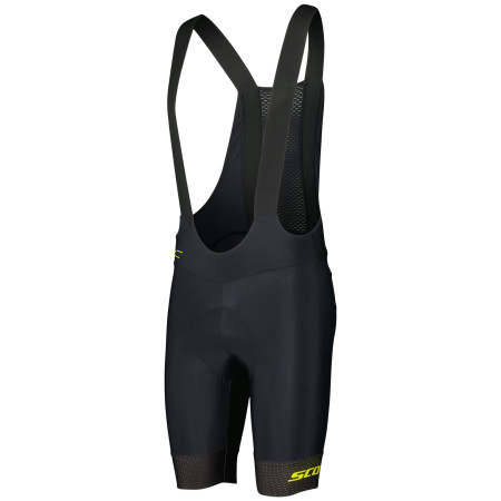 Męskie spodenki rowerowe Scott Bibshorts RC Pro +++ czarny/żółty black/sulphur yellow