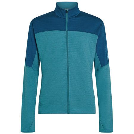 Męska bluza Icebreaker Men Merino Blend 300 RealFleece™ Descender LS Zip jasnoniebieski Topaz/Atlant/Cb