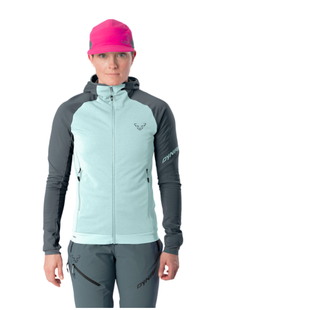 Bluza damska Dynafit Radical Ptc Hooded Jkt W niebieski/jasnoniebieski 0721 - cinder/3180