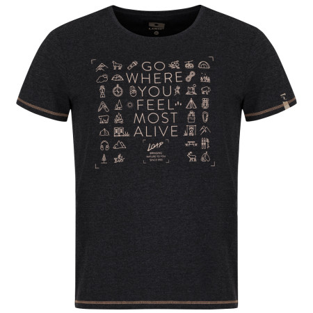 Koszulka męska Loap Alexus czarny black