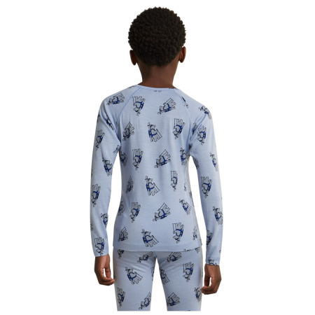 Dziecięca koszulka Icebreaker Kids M 200 Oasis LS Crewe Bear Tour AOP