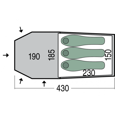 Namiot turystyczny Pinguin Storm 3 Duralu
