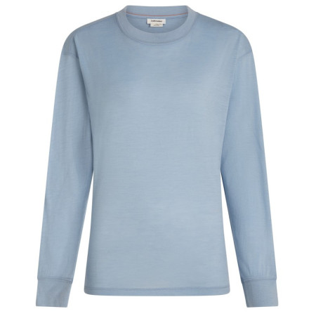 Damska koszulka Icebreaker Women Mer 150 Tech Lite LS Relaxed Tee jasnoniebieski Zinc Blue
