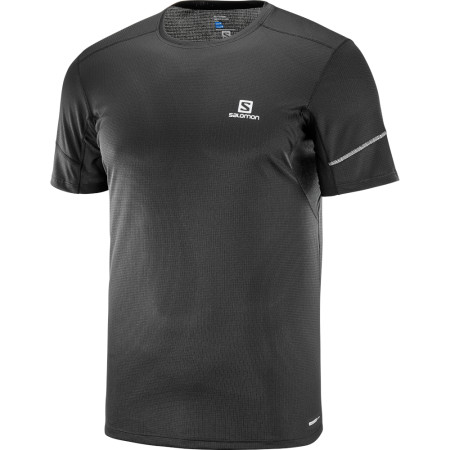 Koszulka męska Salomon Agile Ss Tee M czarny Black