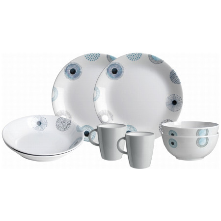Zestaw naczyń Brunner Set tête-à-tête Deep Sea 8 pcs biały