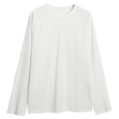 Koszulka męska 4F Longsleeve M474 biały OFF WHITE